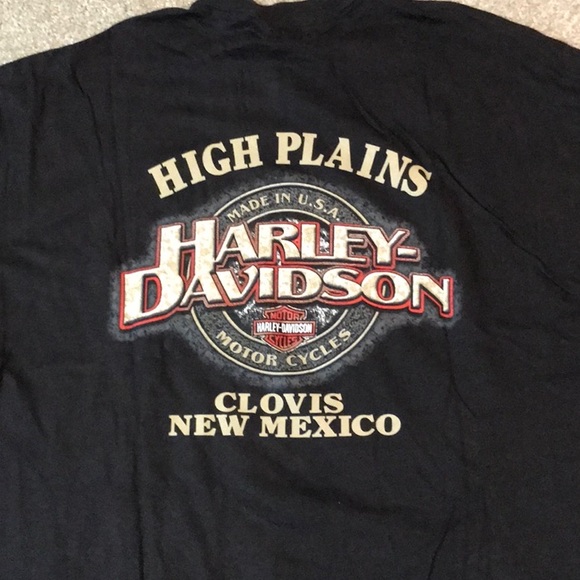 NWT 2001 Harley Davidson short sleeve tee shirt- High Plains HD - Clovis, NM - Picture 5 of 5